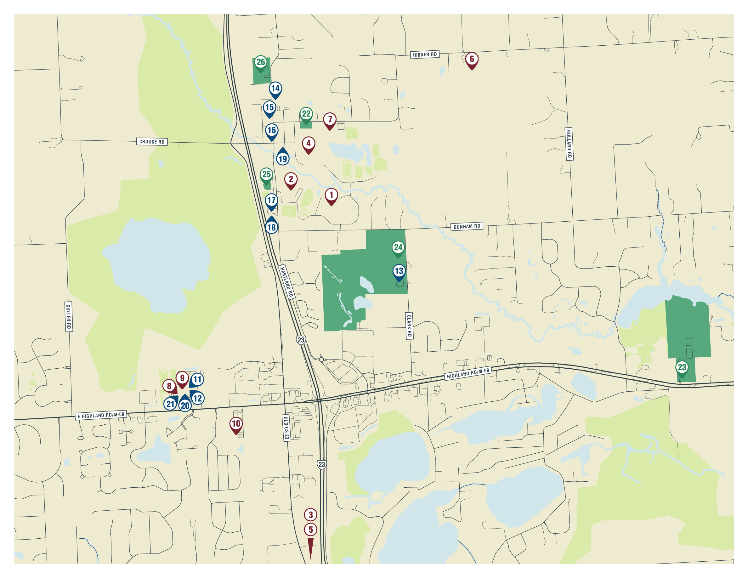 Hartland Area Map and Resource Guide Hartland Township Michigan
