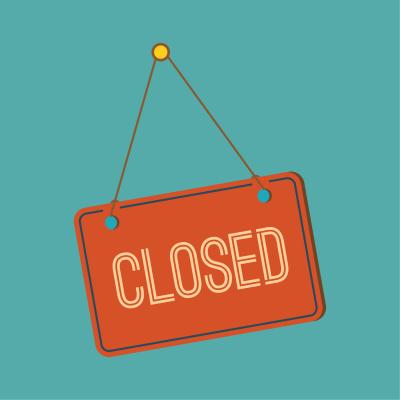 a closed sign
