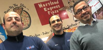 Hartland Pizza Grill owner and staff