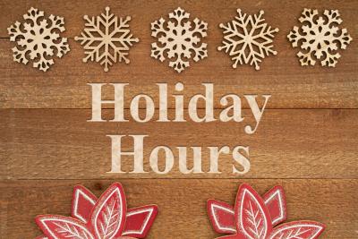 Holiday Hours
